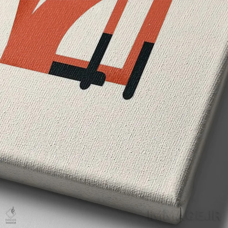 تابلو دکوراتیو روباه و کوالا اثر جی فلک - نمای نزدیک بافت بوم