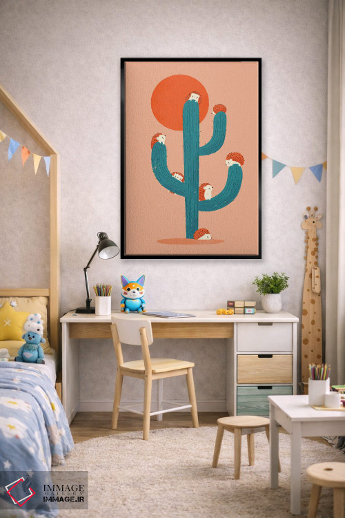 تابلو دکوراتیو خار دار اثر جی فلک - D2B