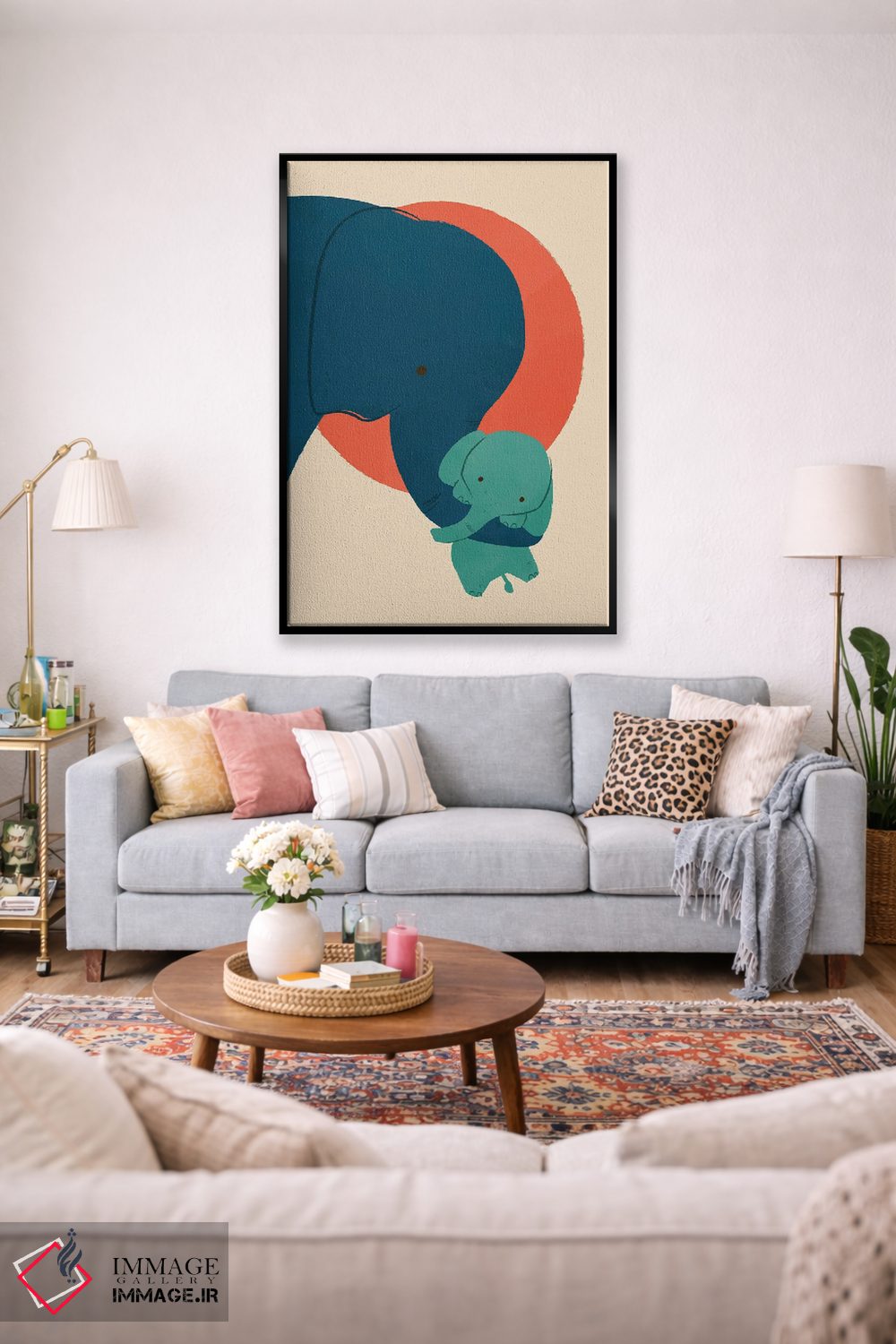 تابلو دکوراتیو فیل بچه ۲ اثر جی فلک - D2B