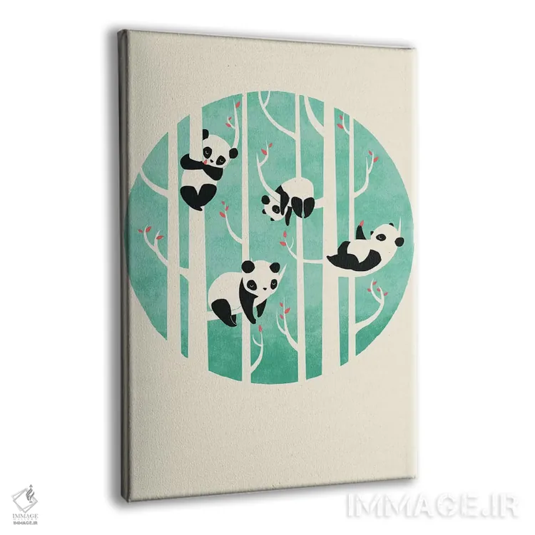 تابلو مینیمال یک شنبه تنبل اثر جی فلک - نمای پرسپکتیو محصول