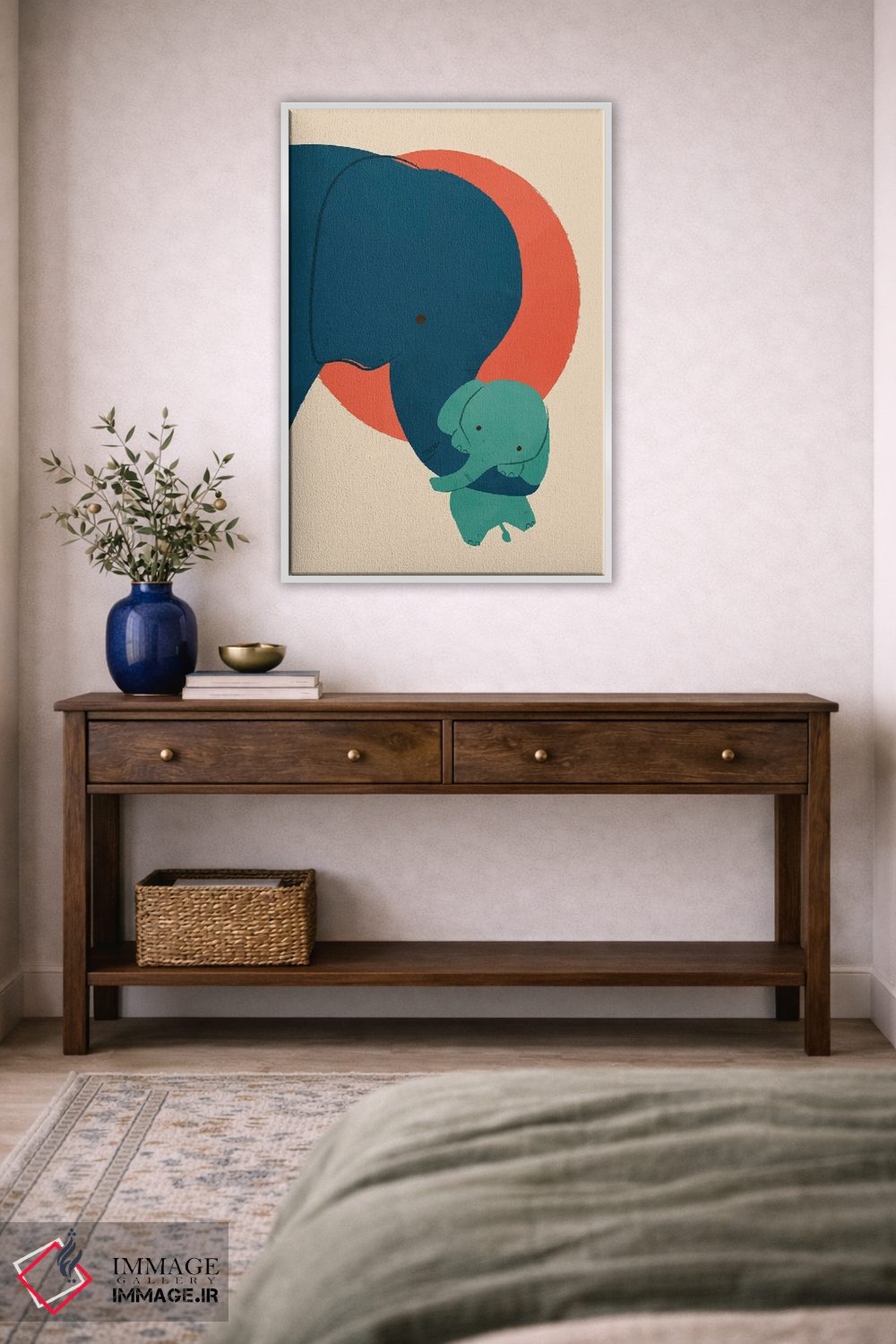 تابلو دکوراتیو فیل بچه ۲ اثر جی فلک - D3W