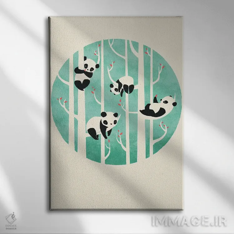 تابلو مینیمال یک شنبه تنبل اثر جی فلک - نمای روبهرو روی دیوار