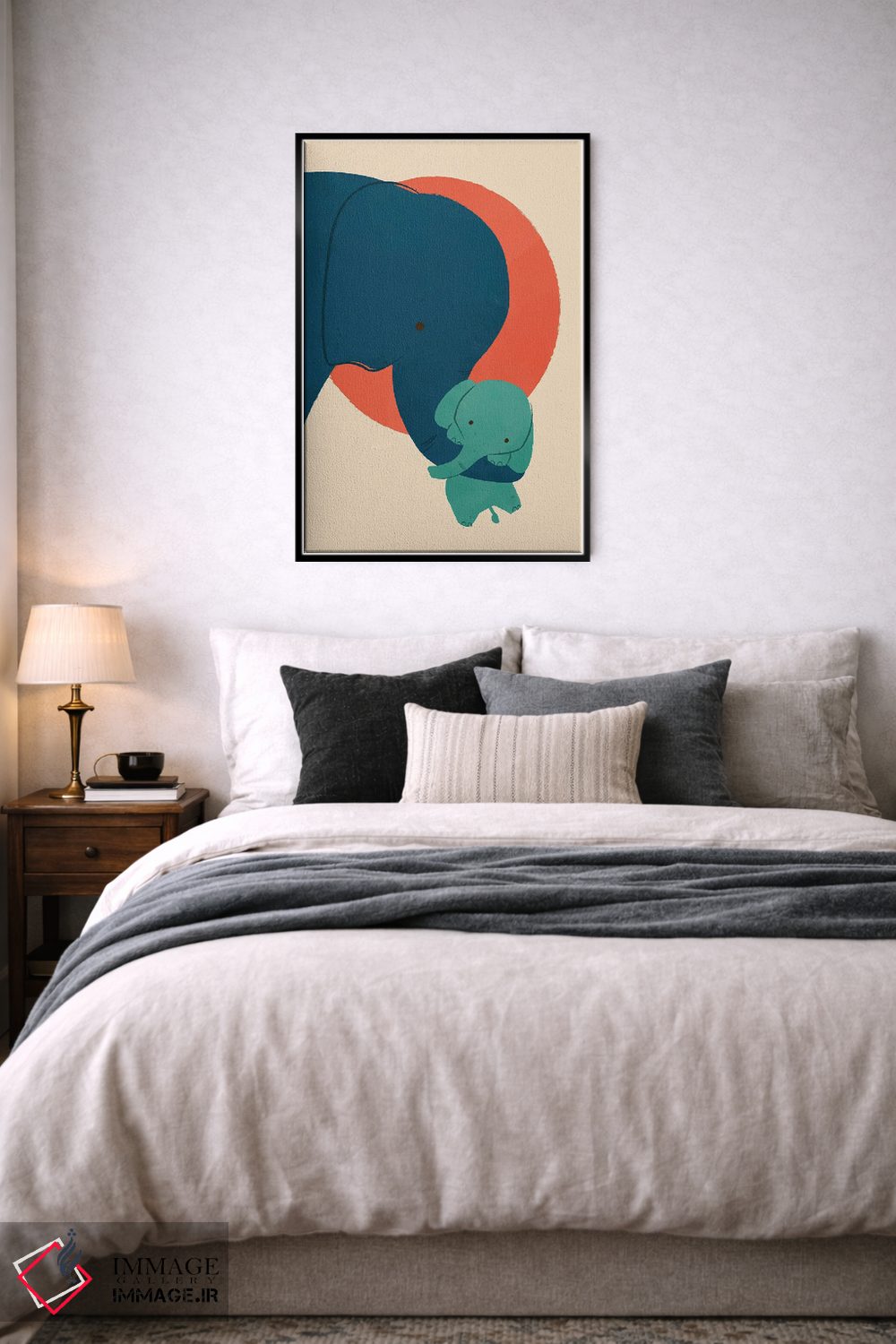 تابلو دکوراتیو فیل بچه ۲ اثر جی فلک - D6B