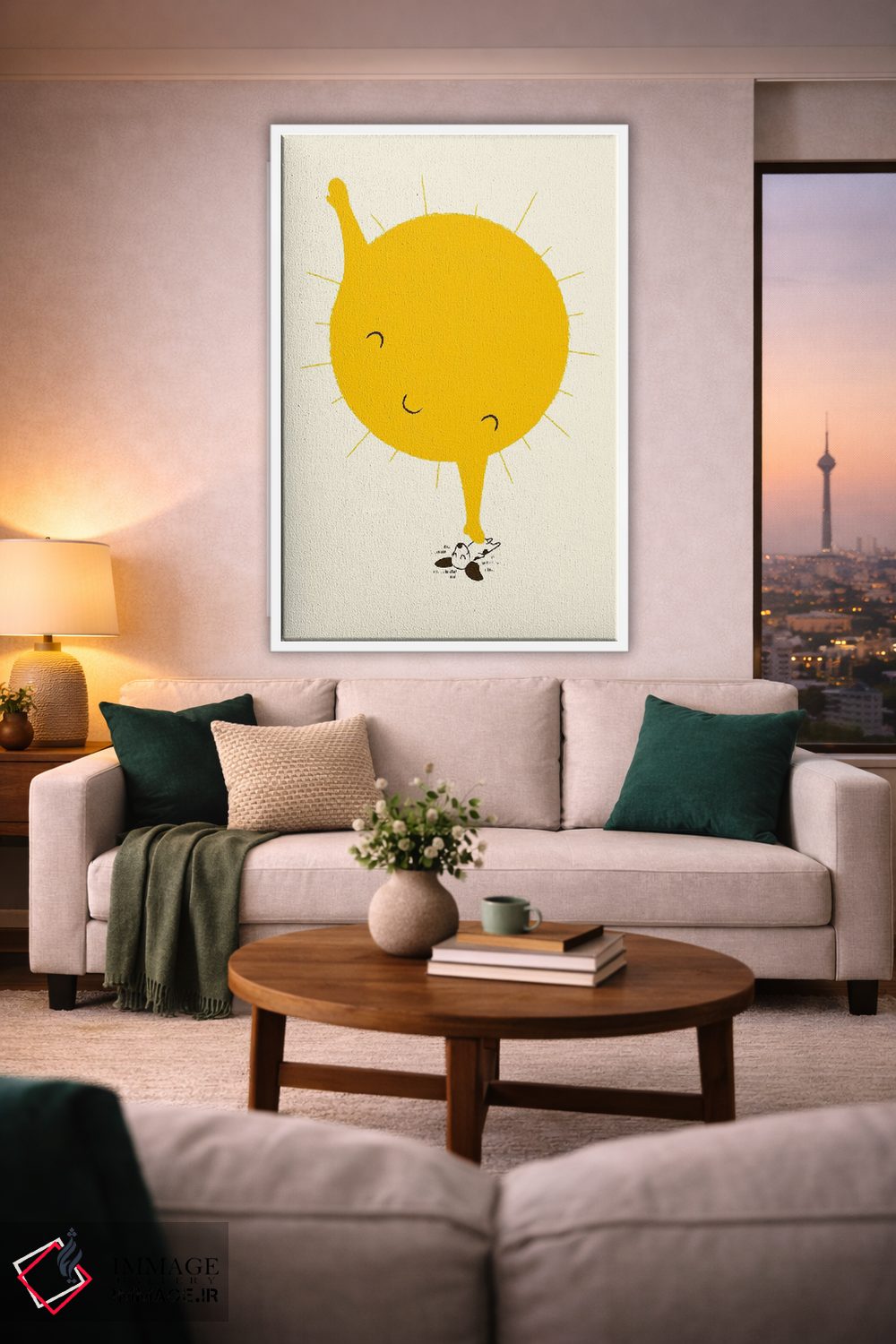 تابلو دکوراتیو مالش شکم اثر جی فلک - D1W