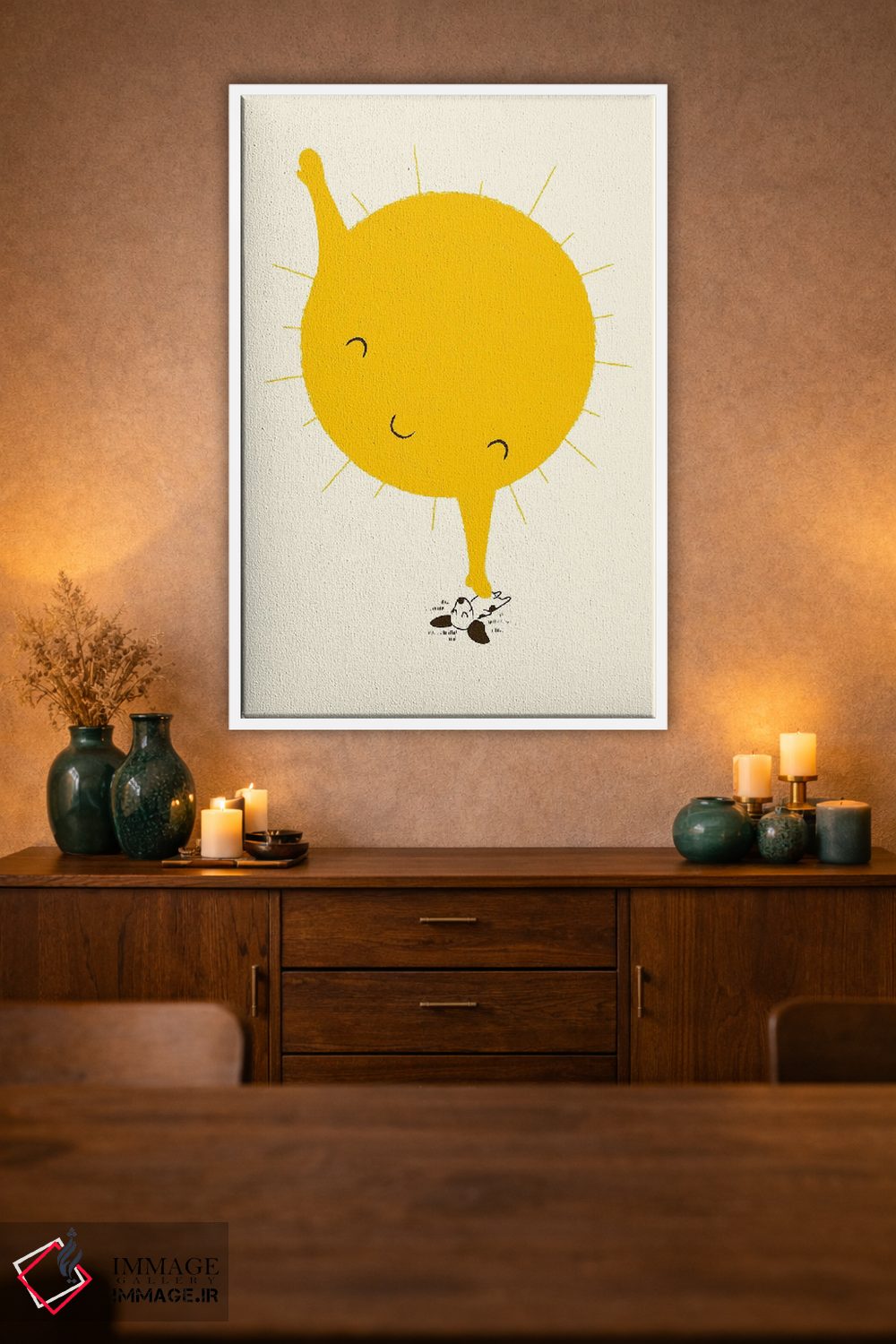 تابلو دکوراتیو مالش شکم اثر جی فلک - D2W