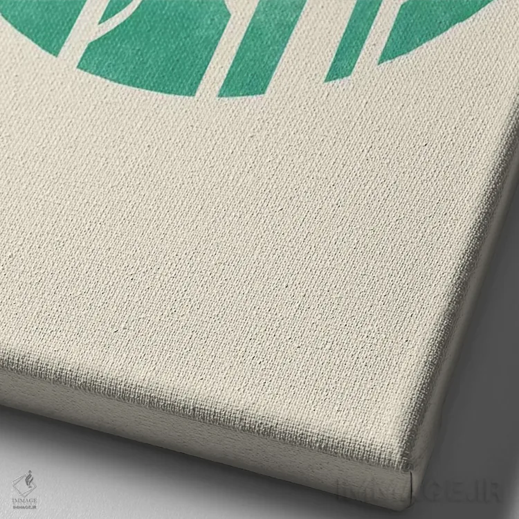 تابلو مینیمال یک شنبه تنبل اثر جی فلک - نمای نزدیک بافت بوم