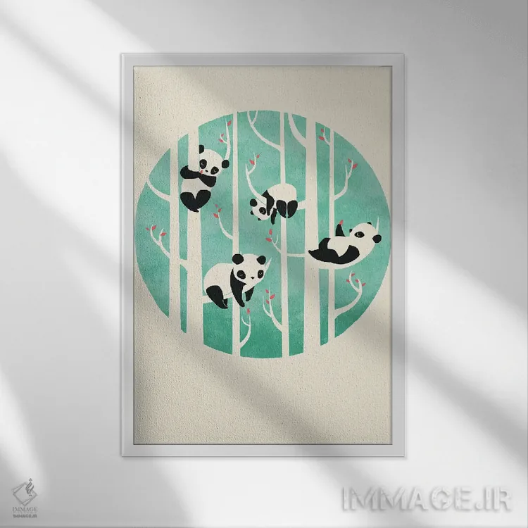 تابلو مینیمال یک شنبه تنبل اثر جی فلک - نمای قابدار سفید