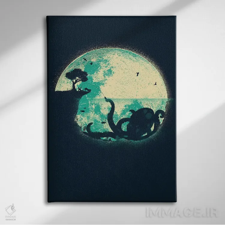 تابلو دکوراتیو آن بزرگه اثر جی فلک - نمای روبهرو روی دیوار