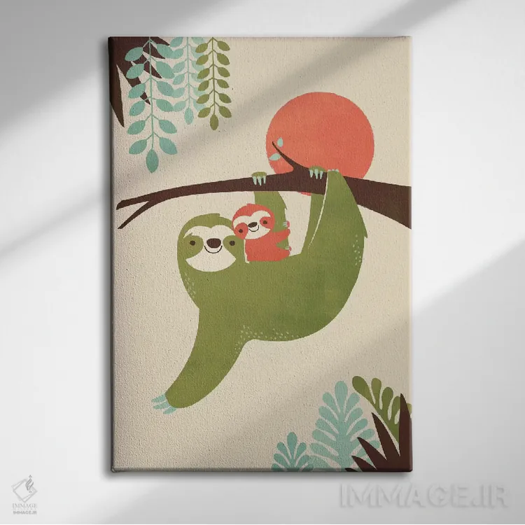 تابلو دکوراتیو مادر تنبل اثر جی فلک - نمای روبهرو روی دیوار