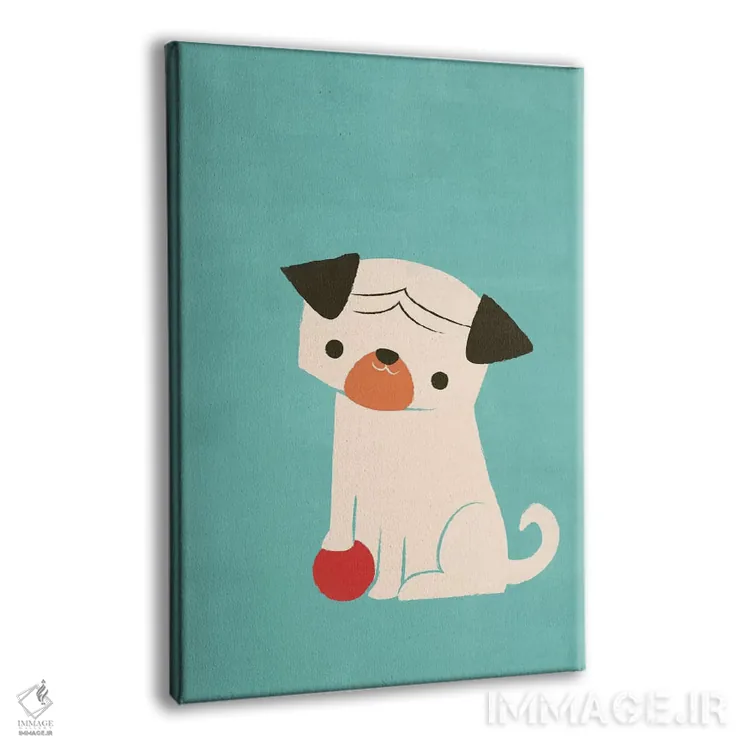 تابلو دکوراتیو توپ قرمز من اثر جی فلک - نمای پرسپکتیو محصول