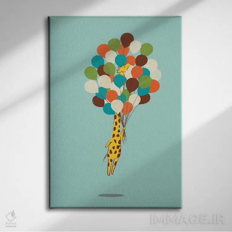 تابلو مدرن دور شدن شناور اثر جی فلک - نمای روبهرو روی دیوار