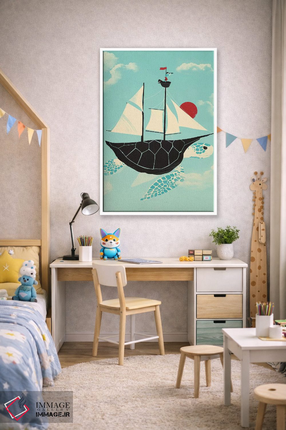 تابلو دکوراتیو شناور اثر جی فلک - D1W