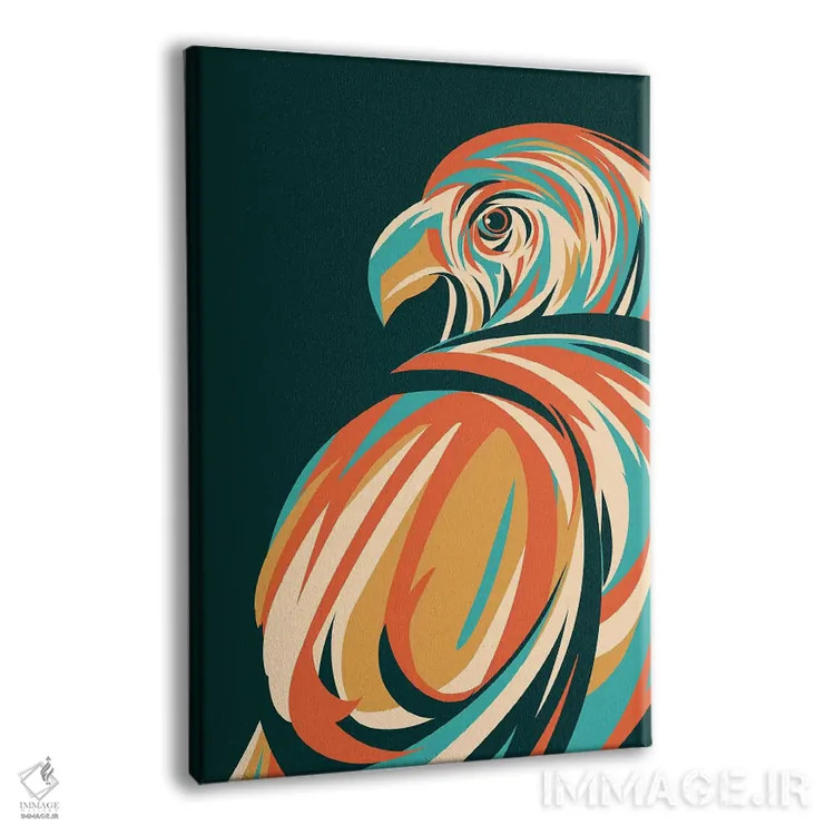 تابلو مدرن شاهین اثر جی فلک - نمای پرسپکتیو محصول