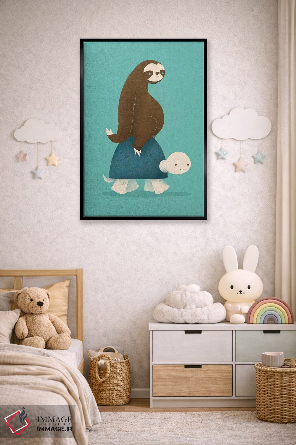 تابلو دکوراتیو سواری آهسته اثر جی فلک - D5B