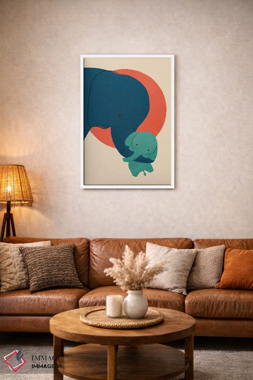 تابلو مدرن فیل بچه اثر جی فلک - D3W