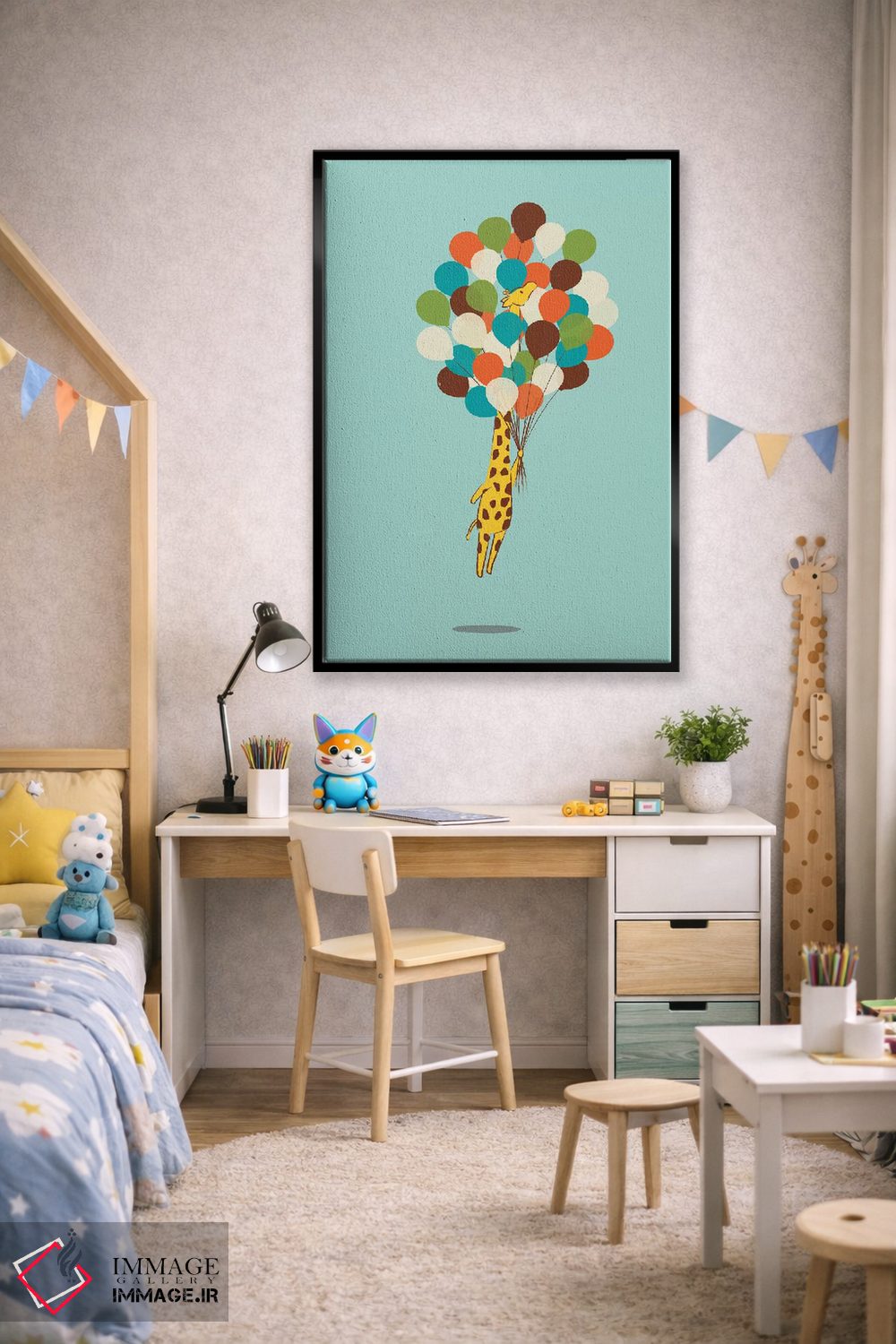 تابلو مدرن دور شدن شناور اثر جی فلک - D2B