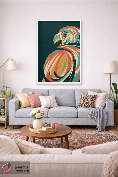 تابلو مدرن شاهین اثر جی فلک - D1W