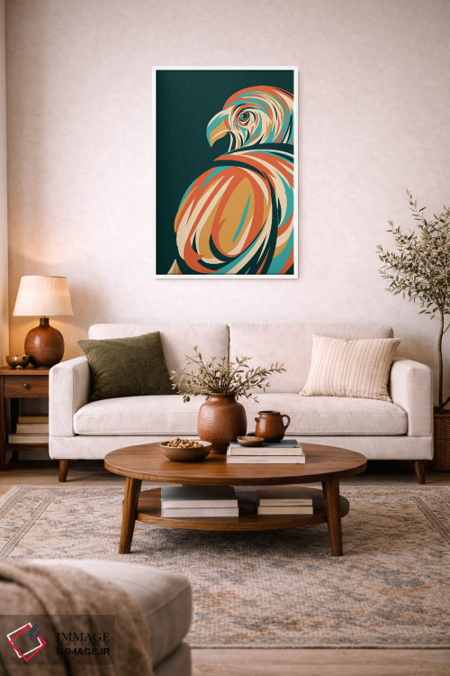 تابلو مدرن شاهین اثر جی فلک - D3W