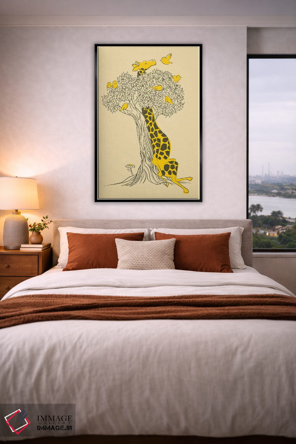 تابلو مدرن دوستان در جایگاه های بلند اثر جی فلک - D6B