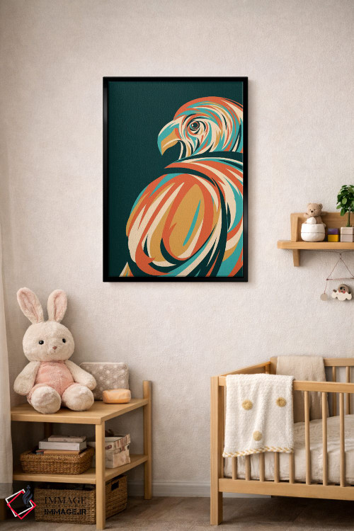 تابلو مدرن شاهین اثر جی فلک - D5B