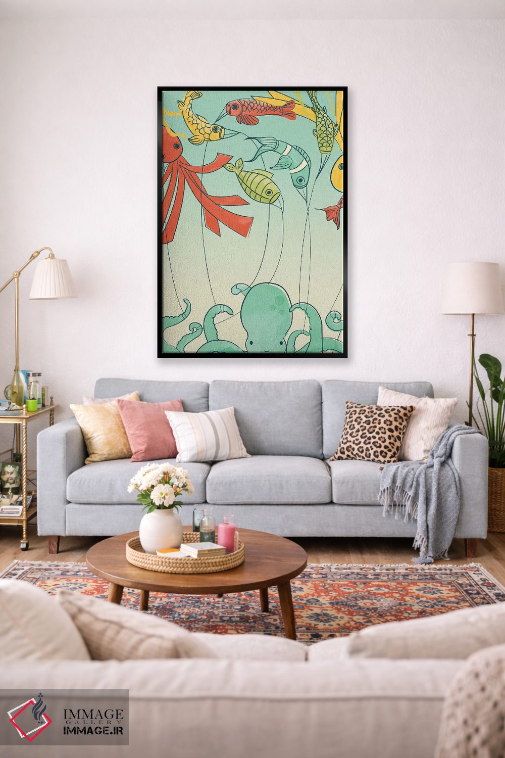 تابلو مدرن بادبادک ها اثر جی فلک - D2B