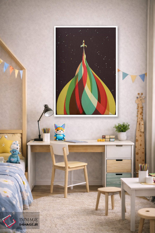 تابلو مدرن کالدئیدوسکوپ اثر جی فلک - D1W