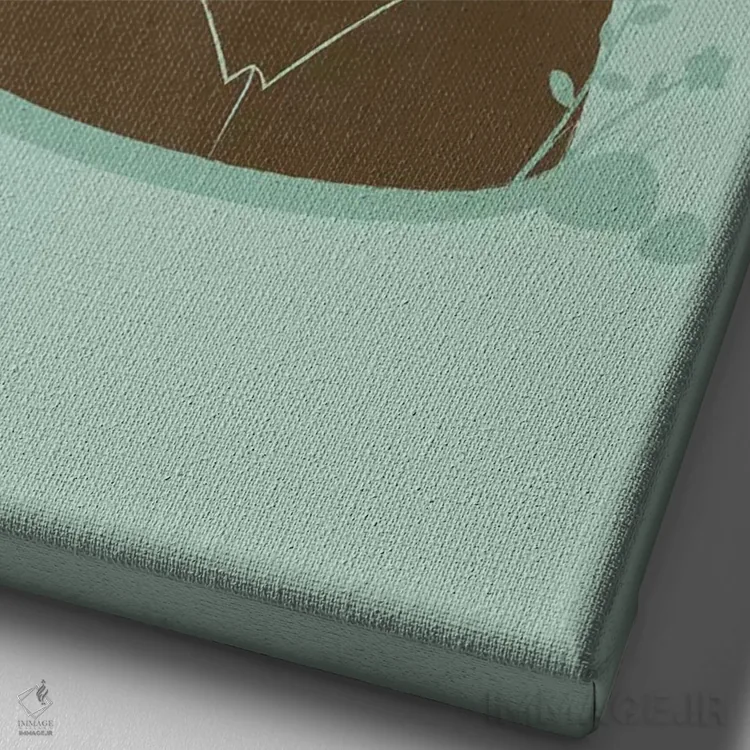 تابلو مدرن ناماسته اثر جی فلک - نمای نزدیک بافت بوم