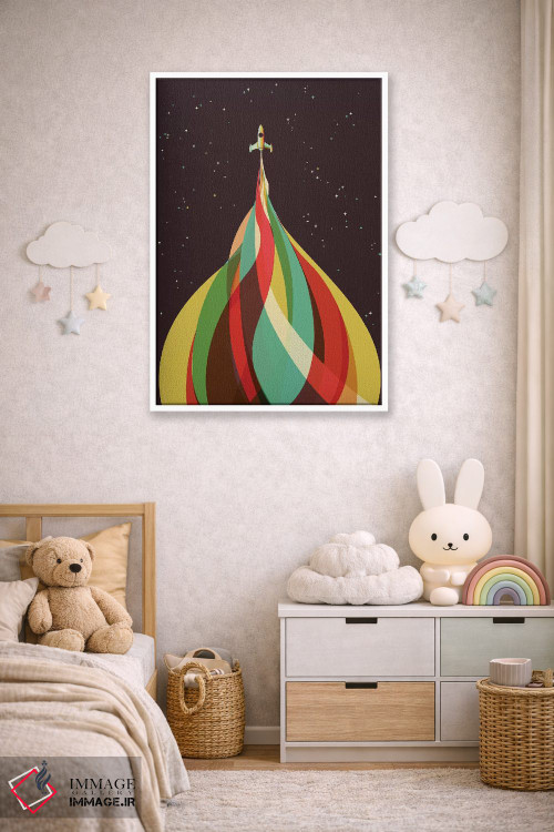 تابلو مدرن کالدئیدوسکوپ اثر جی فلک - D4W