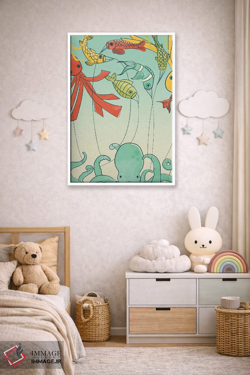 تابلو مدرن بادبادک ها اثر جی فلک - D5W