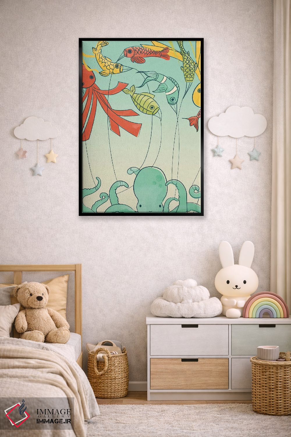تابلو مدرن بادبادک ها اثر جی فلک - D6B