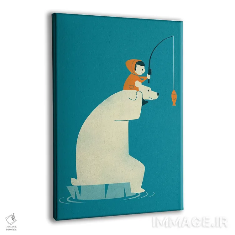 تابلو دکوراتیو شام دونفره اثر جی فلک - نمای پرسپکتیو محصول