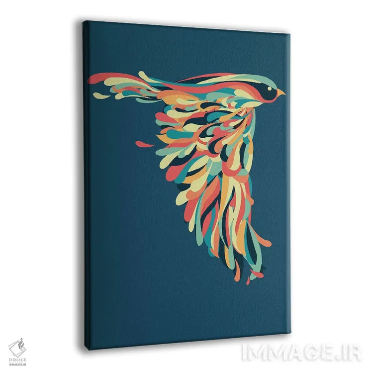 تابلو دکوراتیو ضربه رو به پایین اثر جی فلک - نمای پرسپکتیو محصول