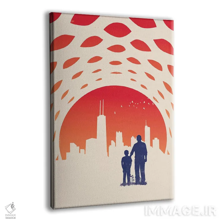 تابلو مدرن خط افق اثر جی فلک - نمای پرسپکتیو محصول