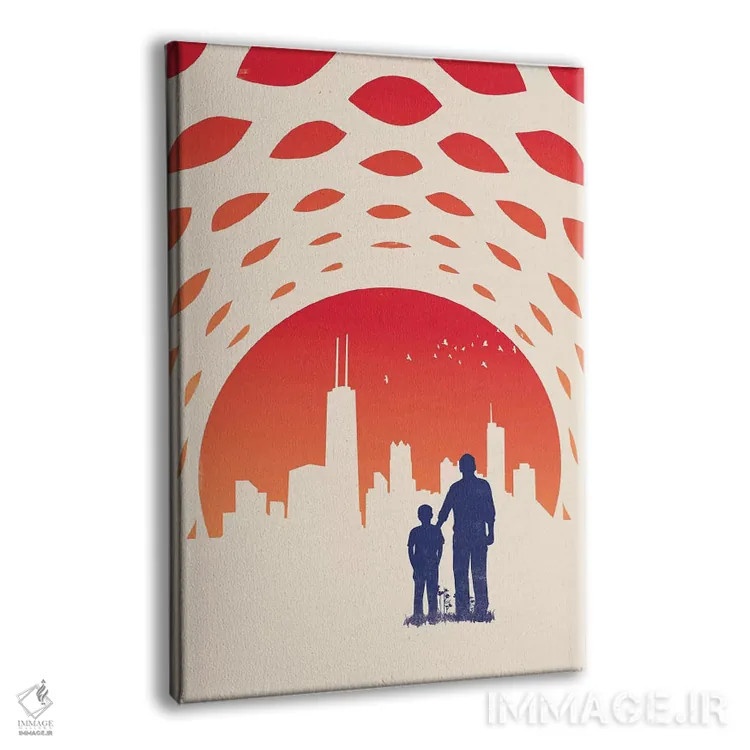 تابلو مدرن خط افق اثر جی فلک - نمای پرسپکتیو محصول