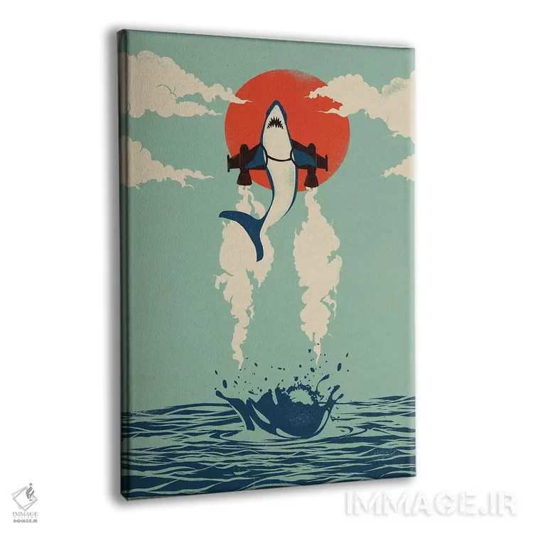 تابلو مدرن بالاتر از عمق اثر جی فلک - نمای پرسپکتیو محصول