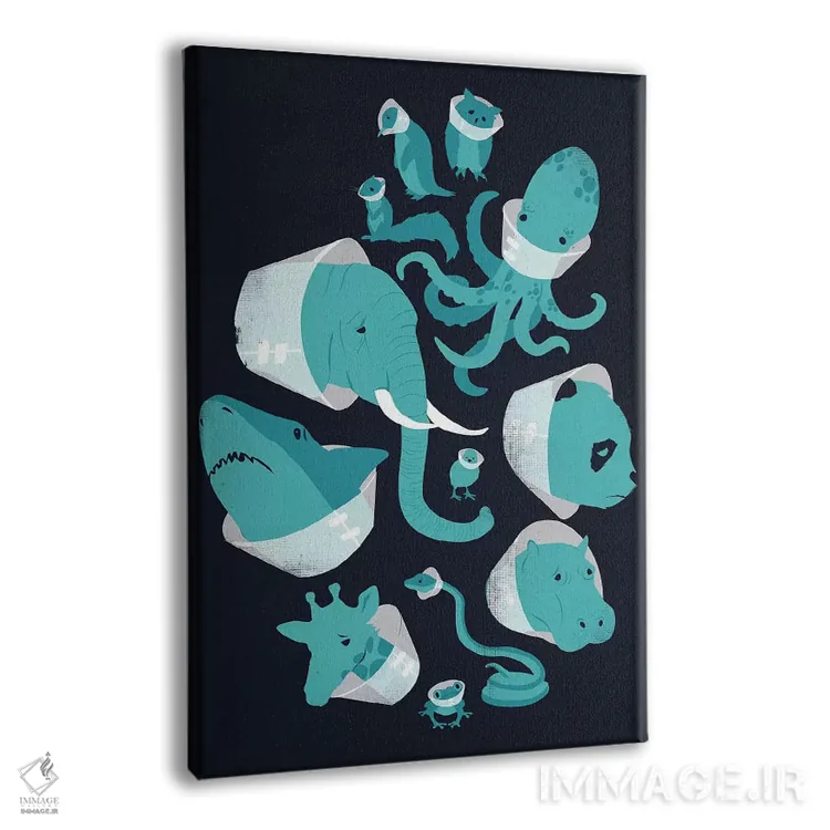 تابلو دکوراتیو قیف های شرم اثر جی فلک - نمای پرسپکتیو محصول