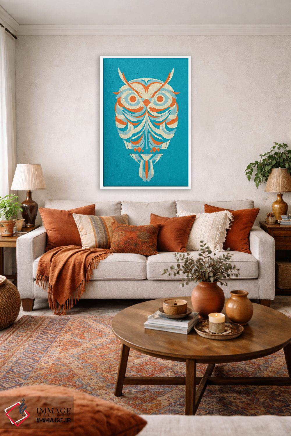 تابلو دکوراتیو چشمان قرمز اثر جی فلک - D4W