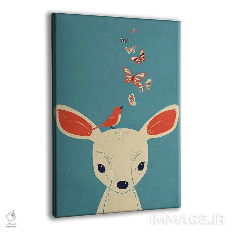 تابلو دکوراتیو پر زدن اثر جی فلک - نمای پرسپکتیو محصول