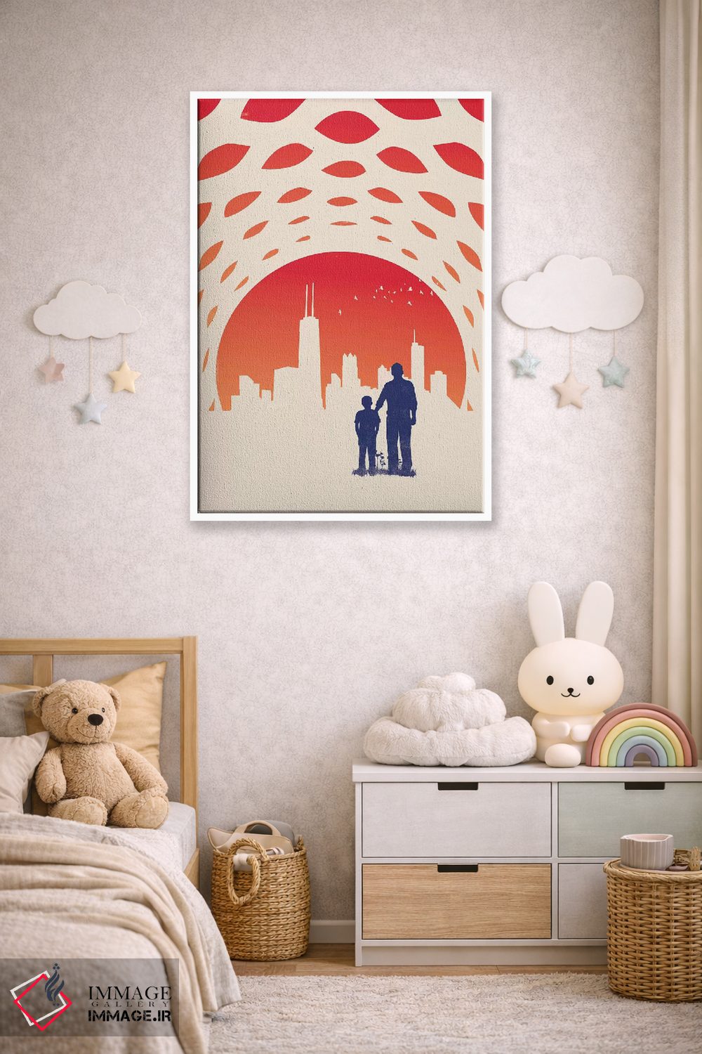 تابلو مدرن خط افق اثر جی فلک - D4W