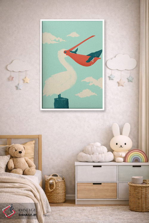 تابلو دکوراتیو صیاد بزرگ اثر جی فلک - D3W