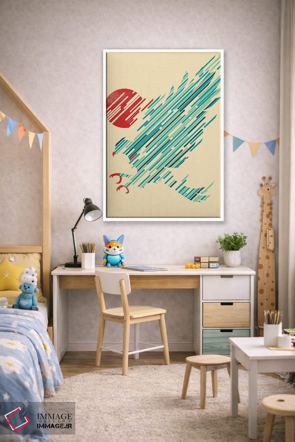 تابلو دکوراتیو فرود اثر جی فلک - D2W