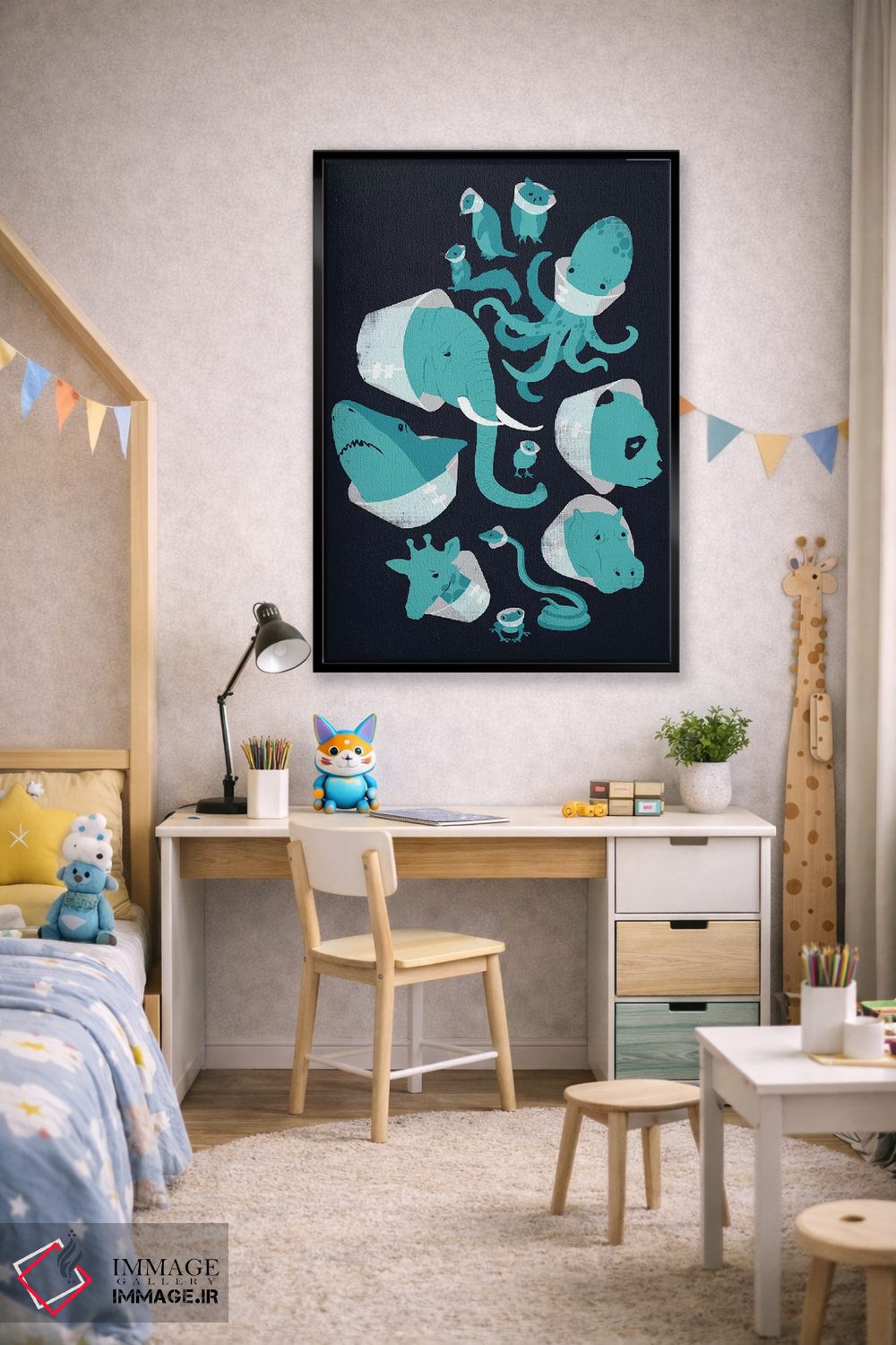 تابلو دکوراتیو قیف های شرم اثر جی فلک - D2B