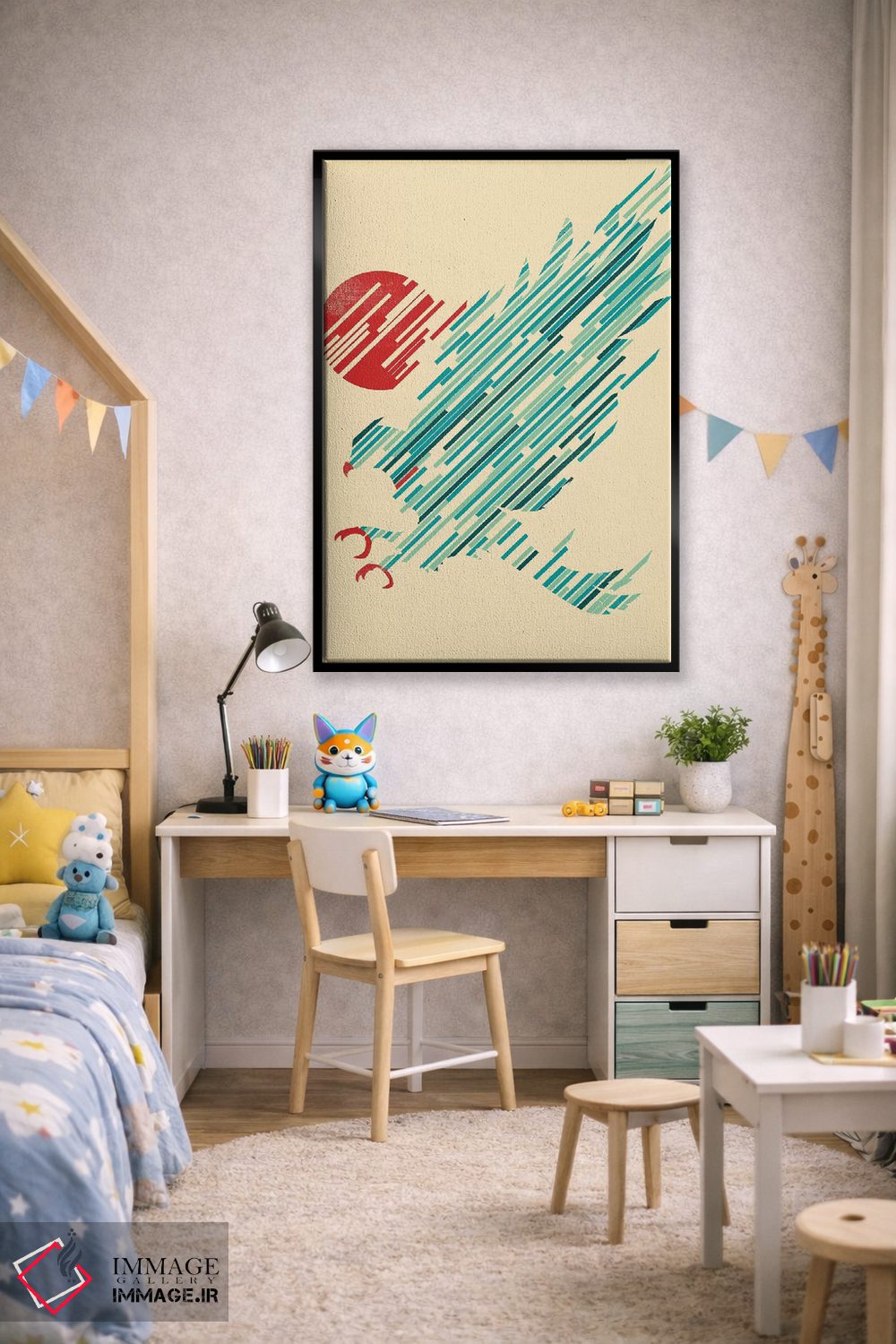 تابلو دکوراتیو فرود اثر جی فلک - D3B