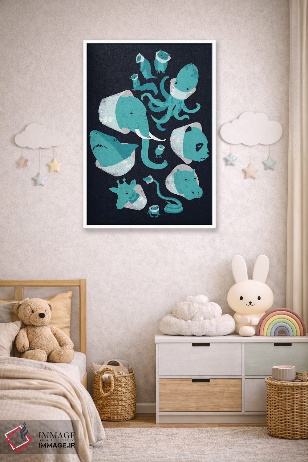 تابلو دکوراتیو قیف های شرم اثر جی فلک - D4W