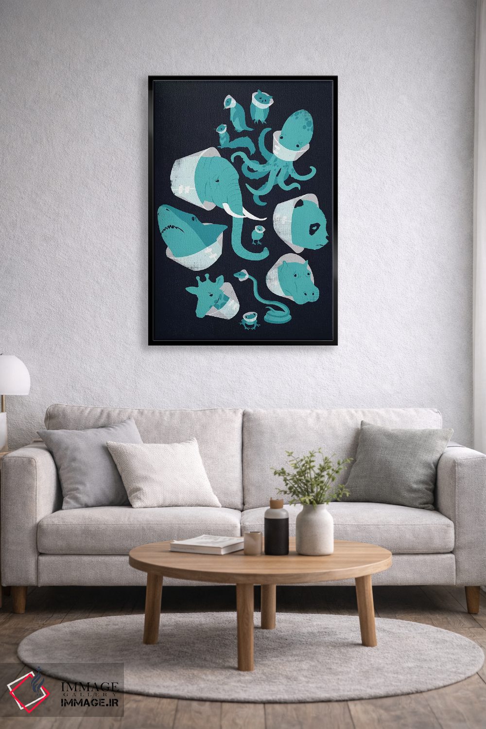 تابلو دکوراتیو قیف های شرم اثر جی فلک - D6B