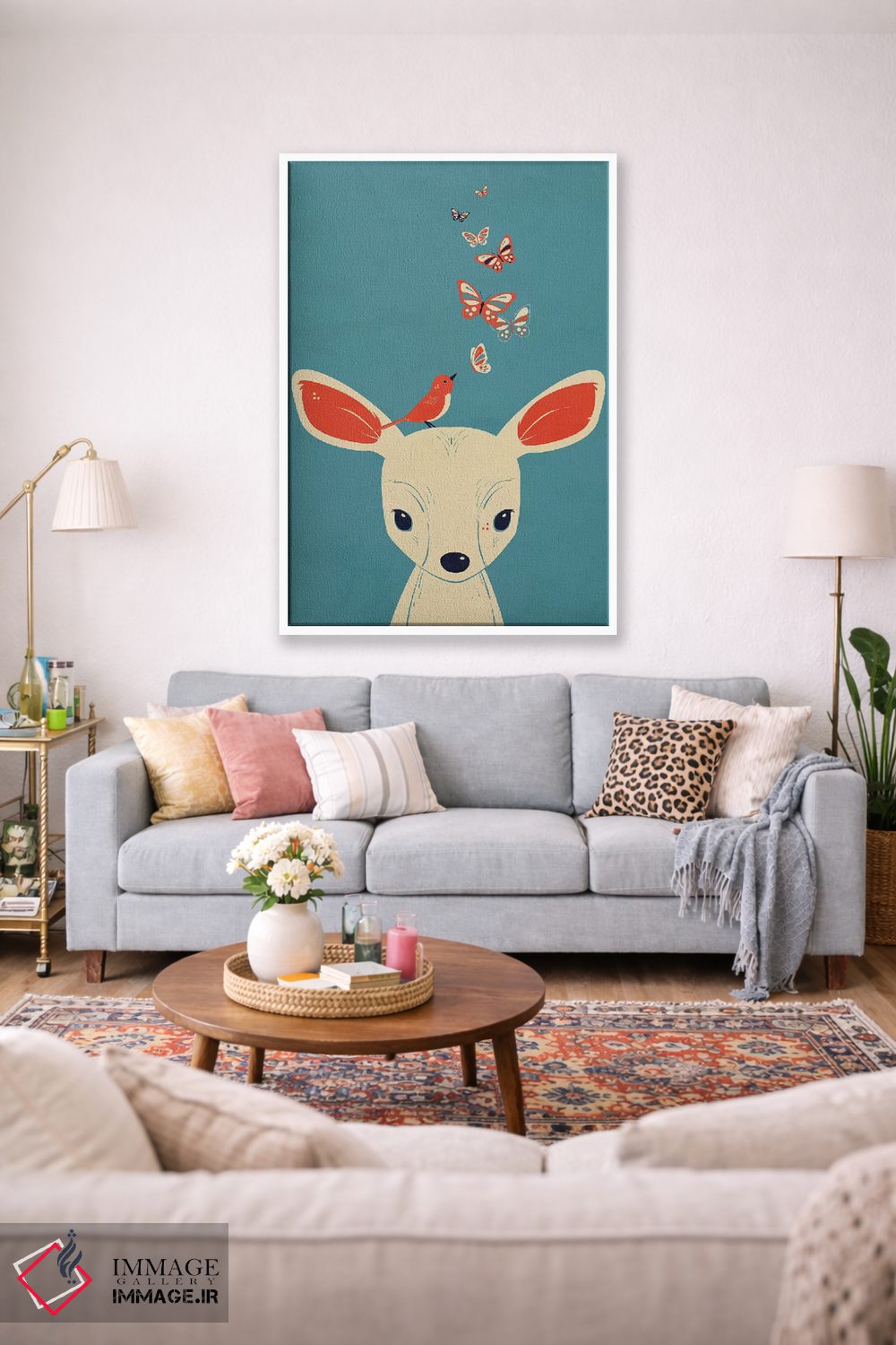 تابلو دکوراتیو پر زدن اثر جی فلک - D1W