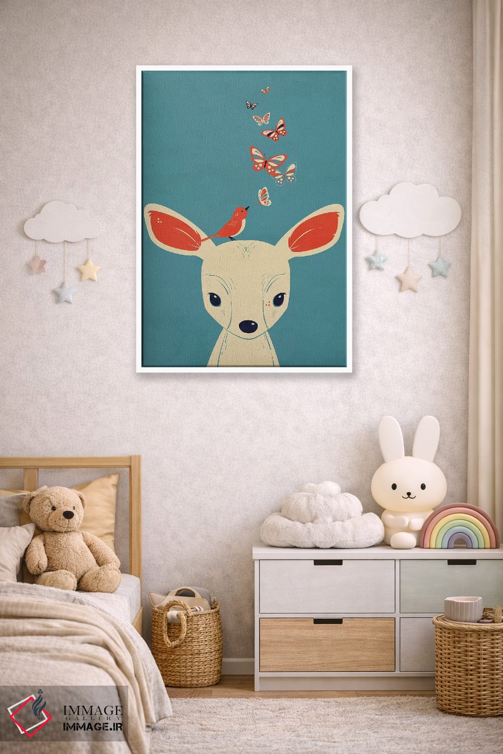 تابلو دکوراتیو پر زدن اثر جی فلک - D4W