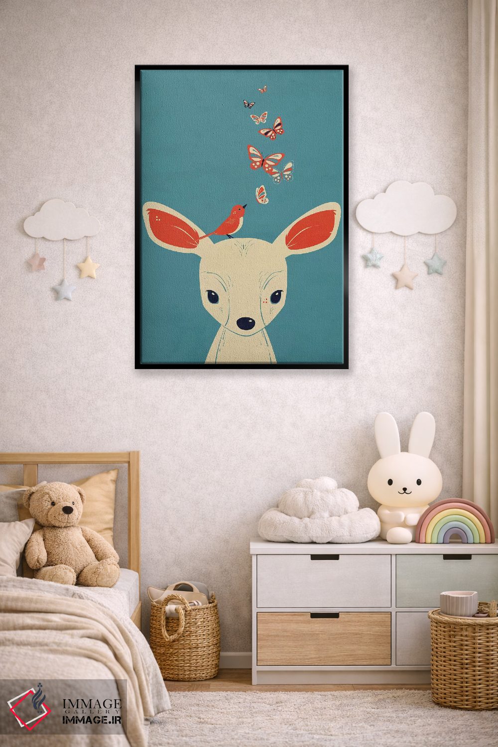 تابلو دکوراتیو پر زدن اثر جی فلک - D6B