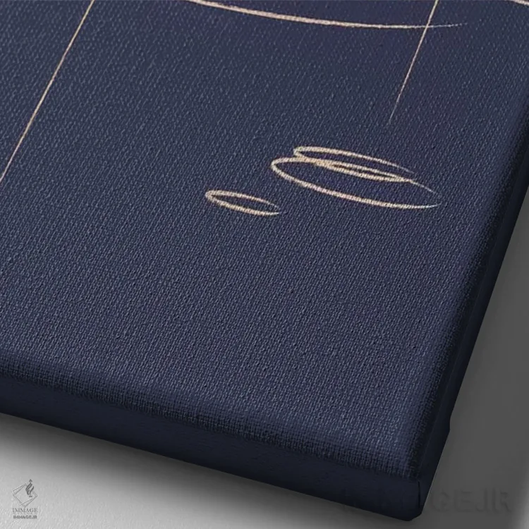 تابلو دکوراتیو قطره های باران اثر جی فلک - نمای نزدیک بافت بوم