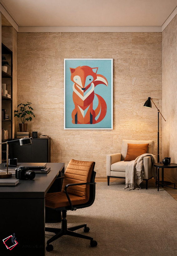 تابلو دکوراتیو روباه اثر جی فلک - D6W